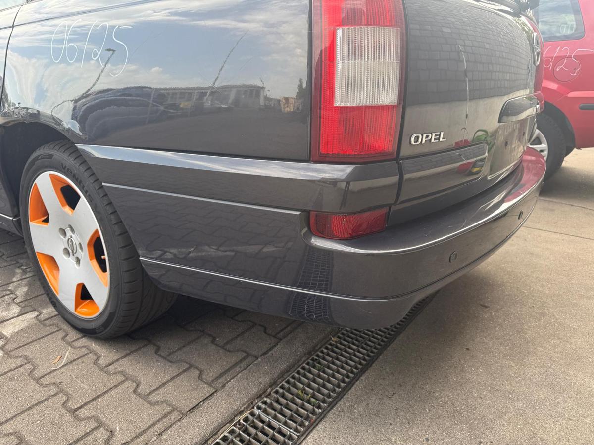Opel Omega B original Stoßstange Stoßfänger hinten Z385 Graphit II Facelift Caravan BJ00